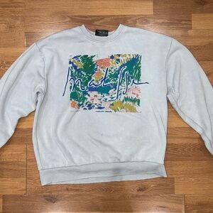 Matisse White Sweatshirt with Vibrant Print